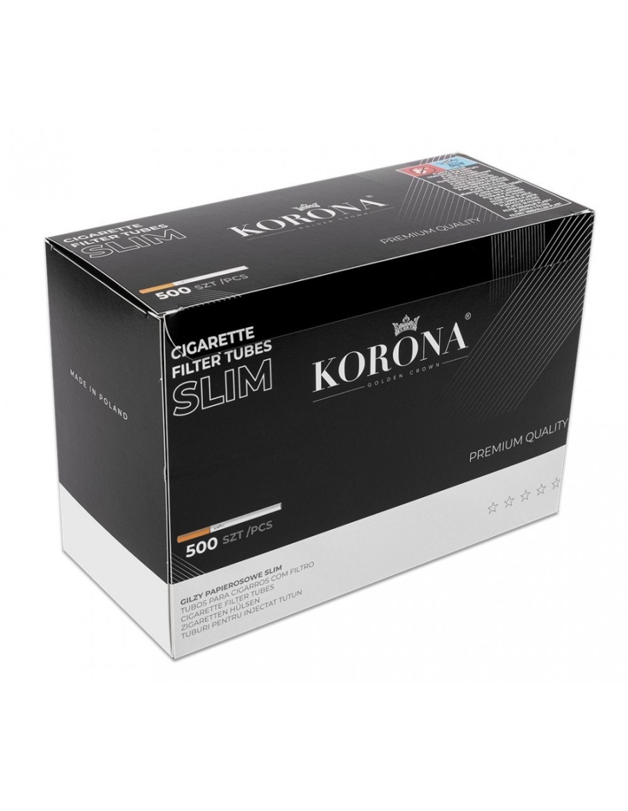 Гільзи KORONA SLIM (500 шт)